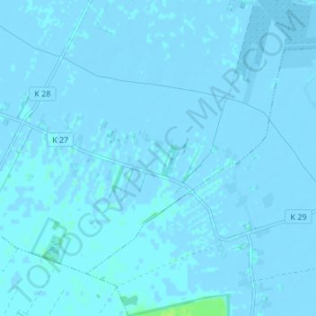Topografische kaart Asselermoor, hoogte, reliëf