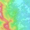 Topografische kaart Toscolano, hoogte, reliëf