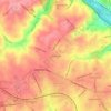Topografische kaart Penn Valley, hoogte, reliëf