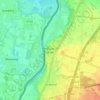 Topografische kaart Berg aan de Maas, hoogte, reliëf