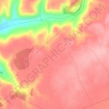 Topografische kaart Las Rozas, hoogte, reliëf