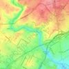 Topografische kaart Kentmere, hoogte, reliëf