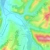 Topografische kaart Tardets-Sorholus, hoogte, reliëf