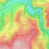 Topografische kaart Bergeval, hoogte, reliëf