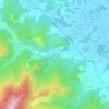 Topografische kaart Pieve di Compito, hoogte, reliëf