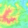 Topografische kaart Moor, hoogte, reliëf