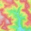 Topografische kaart Laitenbach, hoogte, reliëf