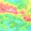 Topografische kaart Pandenes, hoogte, reliëf