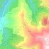 Topografische kaart Mezeguene, hoogte, reliëf