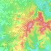 Topografische kaart Clariana, hoogte, reliëf