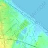 Topografische kaart Ponte Metauro, hoogte, reliëf