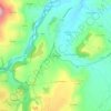 Topografische kaart Massagette, hoogte, reliëf