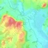 Topografische kaart Courchamp, hoogte, reliëf