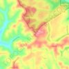 Topografische kaart Zeno, hoogte, reliëf