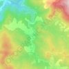 Topografische kaart La Forge del Mitg, hoogte, reliëf