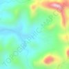 Topografische kaart Córrego do Bom Sucesso, hoogte, reliëf