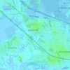 Topografische kaart Napels, hoogte, reliëf