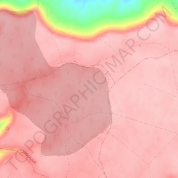 Topografische kaart La Nava, hoogte, reliëf