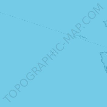 Topografische kaart Bideford Bay, hoogte, reliëf