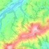 Topografische kaart Haagen, hoogte, reliëf