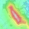 Topografische kaart Monte Soratte, hoogte, reliëf