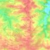 Topografische kaart Pétrus, hoogte, reliëf
