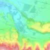 Topografische kaart Le Triévoz, hoogte, reliëf
