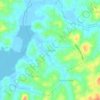 Topografische kaart Munderi, hoogte, reliëf