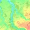 Topografische kaart La Croix Lotteau, hoogte, reliëf