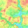 Topografische kaart Mon Désir, hoogte, reliëf