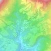 Topografische kaart Lamosano, hoogte, reliëf