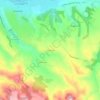Topografische kaart Le Fourcat, hoogte, reliëf