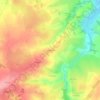 Topografische kaart Le Bouquet, hoogte, reliëf