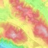Topografische kaart Nesselwangen, hoogte, reliëf