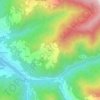 Topografische kaart Piuzzo, hoogte, reliëf