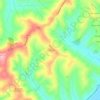 Topografische kaart Roncitelli, hoogte, reliëf
