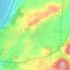 Topografische kaart Communay, hoogte, reliëf