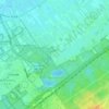 Topografische kaart Bovenveen, hoogte, reliëf