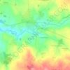 Topografische kaart Les Gâtines Nord, hoogte, reliëf
