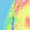 Topografische kaart Golan Heights, hoogte, reliëf