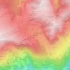Topografische kaart Les Carrets, hoogte, reliëf
