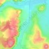 Topografische kaart Bazarne, hoogte, reliëf
