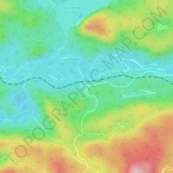 Topografische kaart Batchewana, hoogte, reliëf