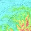 Topografische kaart Fornoli, hoogte, reliëf