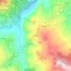 Topografische kaart Primaore, hoogte, reliëf