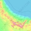 Topografische kaart Al Batina, hoogte, reliëf