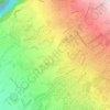 Topografische kaart Trois Mares, hoogte, reliëf