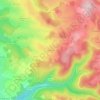 Topografische kaart L'Estrade, hoogte, reliëf