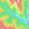 Topografische kaart La Rouviere, hoogte, reliëf