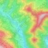 Topografische kaart Mortesina, hoogte, reliëf